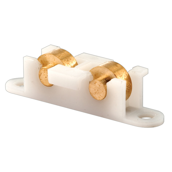 Prime-Line Sliding Window Tandem Roller Assembly, 3/8 in. Flat, Brass Rollers 2 Pack G 3091